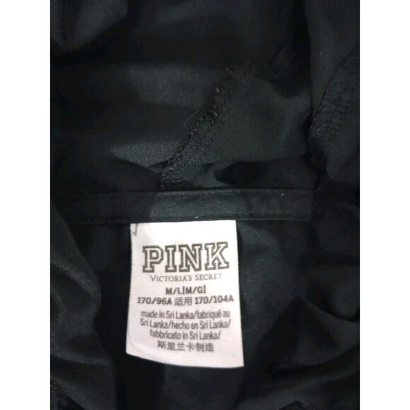 Victoria's Secret Pink Black Ombre Anorak Windbreaker jacket women’s size M/L - Picture 6 of 12